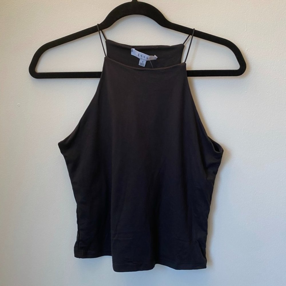 NWT black halter tank top